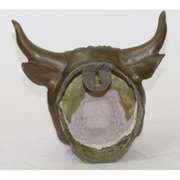 Male Bull Wall Mont Bronze Sculpture