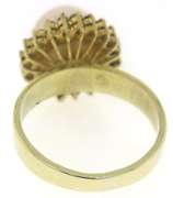 Flashy 14kt YG Pearl and Diamond Halo Ring