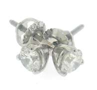 Classic Round Brilliant Cut Diamond Earrings