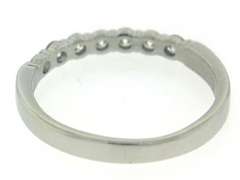 Elegant Platinum Shared Prong Diamond Band