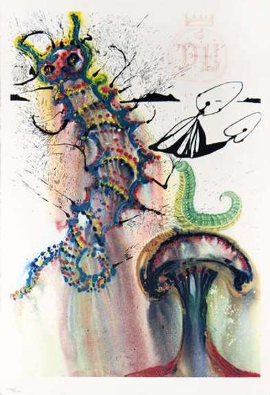 SALVADOR DALI ADVICE FROM A CATERPILLAR 1969