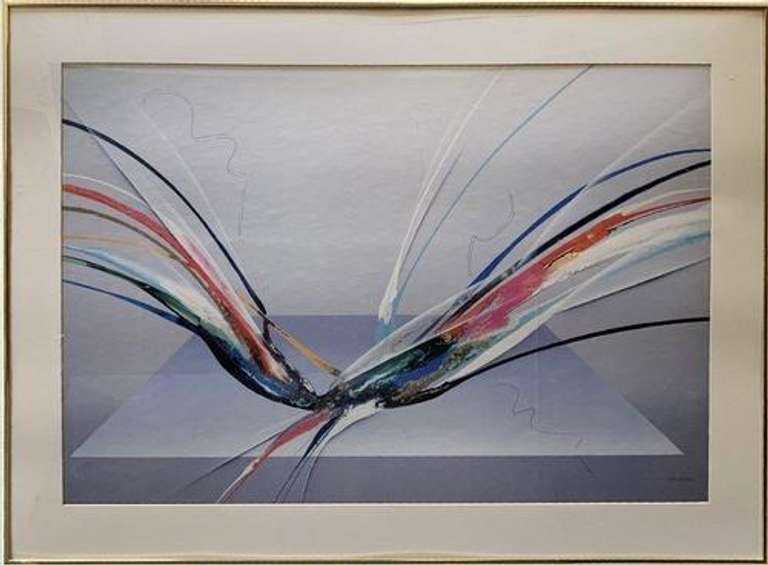 Signed Elba Alvarez Mixed Media