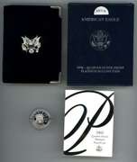 Gem Ultra Cameo PRF 2003-W $25 Platinum Eagle. Box/COA