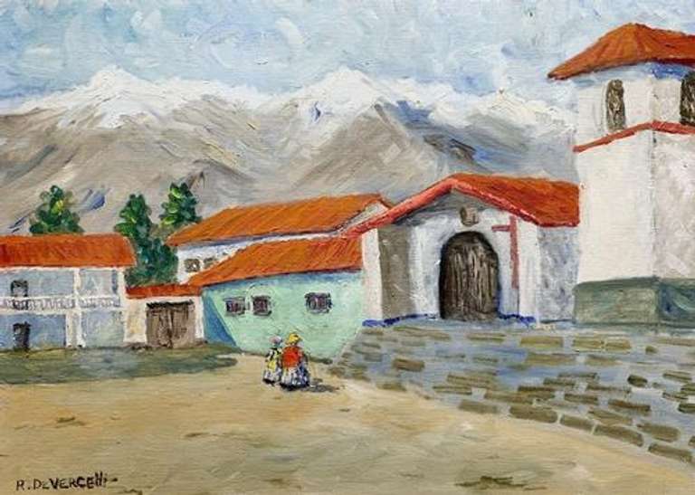 R. Devercelli Original Oil On Canvas