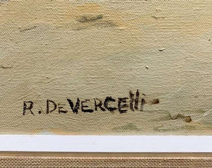 R. Devercelli Original Oil On Canvas