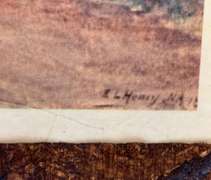 Edward Lamson Henry Lithograph On Board