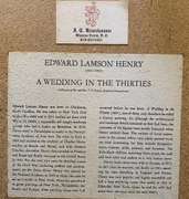 Edward Lamson Henry Lithograph On Board