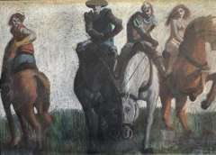 Mixed Media Horse Riders.