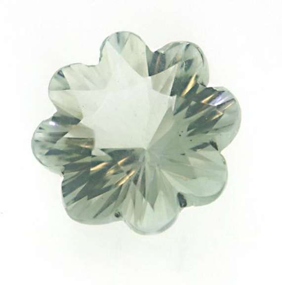 Prasiolite Flower Cut Loose Stone