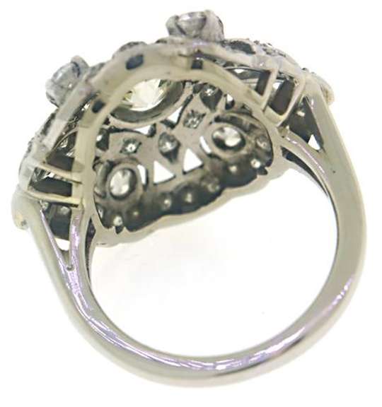 Vintage Diamond White Gold Ring
