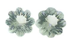 Prasiolite Flower Cut Loose Stone