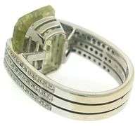 18kt Lemon Quartz and Diamond Ring