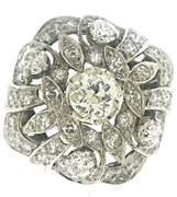 Vintage Diamond White Gold Ring