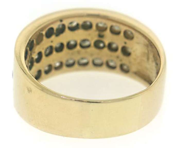 Amazing 1ctw Triple Row Diamond Band Ring