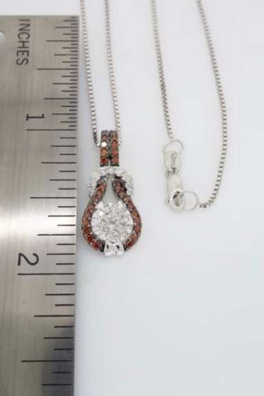 Colored Diamond Pendant Necklace