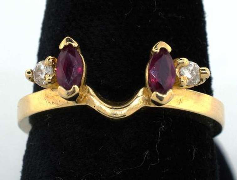 Gorgeous Ruby & Diamond Ring Wrap