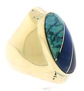 Handsome 14kt YG Gents' Inlay Signet Ring