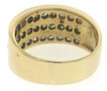 Amazing 1ctw Triple Row Diamond Band Ring
