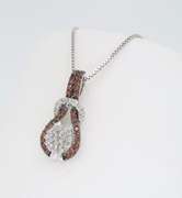 Colored Diamond Pendant Necklace