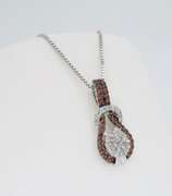 Colored Diamond Pendant Necklace