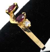 Gorgeous Ruby & Diamond Ring Wrap