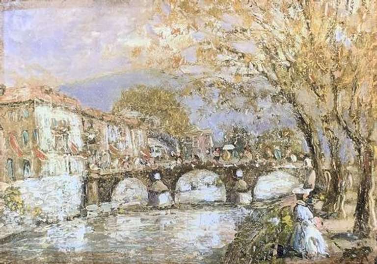 Beautiful Midhat Jelkic Mixed Media On Paper