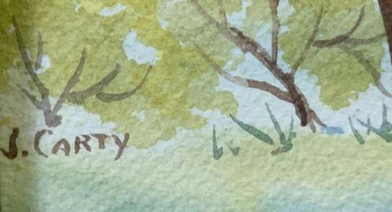S.Carty Signed Original Watercolor