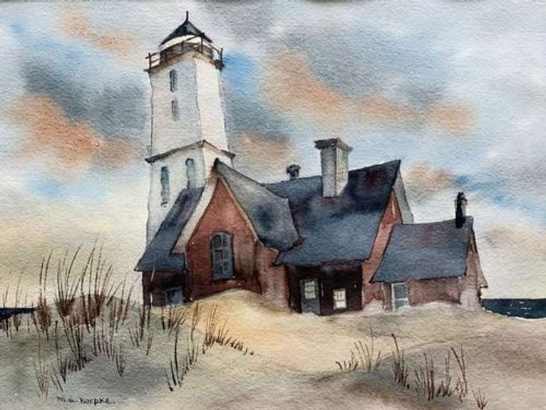 M. A. Koepke Watercolor Paiting.