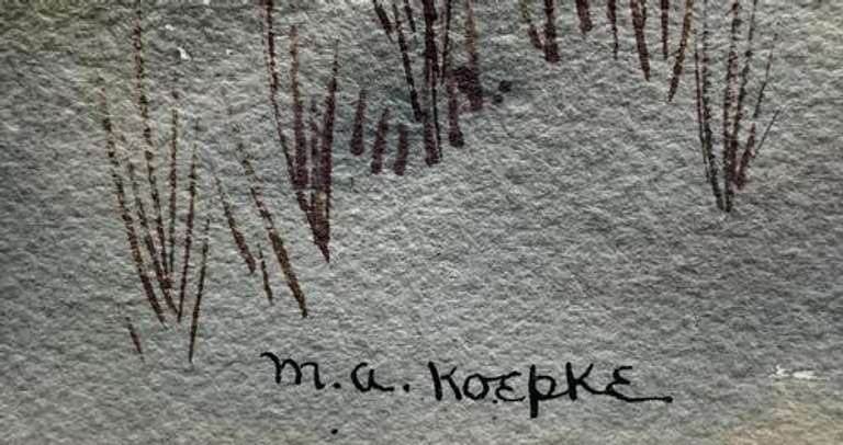 M. A. Koepke Watercolor Paiting.