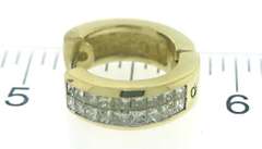 Gorgeous Double Row Princess Cut Huggies