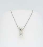 Solitaire Diamond Pendant Necklace