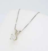 Solitaire Diamond Pendant Necklace