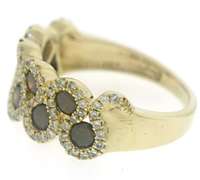 Beautiful IR Red & White Diamond Wave Ring