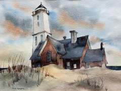 M. A. Koepke Watercolor Paiting.