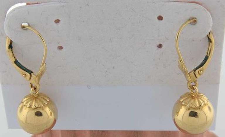Fun & Funky Gold Bead Dangle Earrings