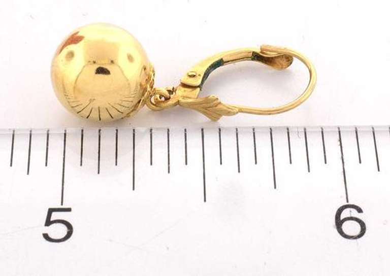 Fun & Funky Gold Bead Dangle Earrings