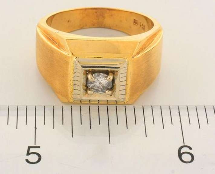 Heavy Textured Mens Diamond Band