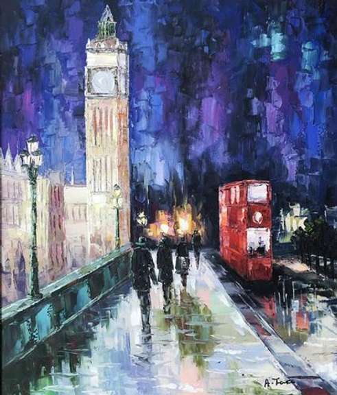 BEAUTIFUL HAND PAINTED OIL PAINTING ON CANVAS