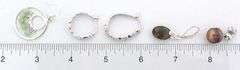 Lot of 5 Pairs of Sterling Dangle and Hoop Earrings