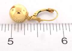 Fun & Funky Gold Bead Dangle Earrings