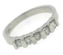 Classic Platinum Channel Diamond Band