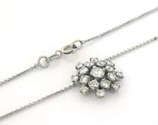 Pretty Diamond Cluster Necklace