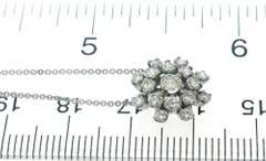 Pretty Diamond Cluster Necklace