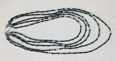 Casual Black Onyx and Hematite Necklace