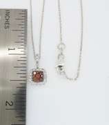 Cluster Colored Diamond Pendant Necklace
