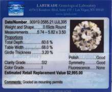 0.69cts Round Diamond Solitaire