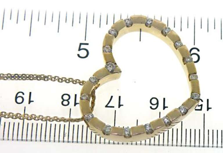 Elegant 18kt Diamond Heart Necklace
