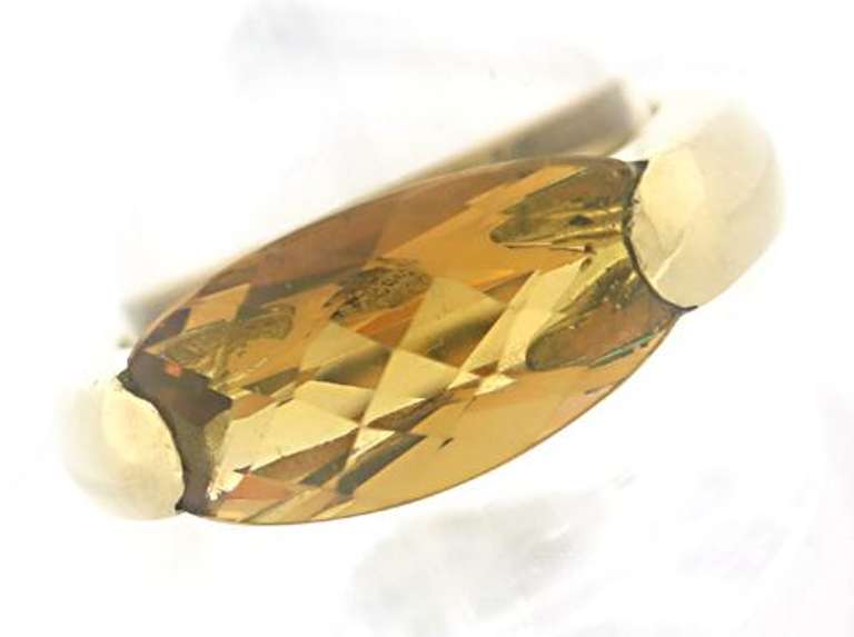 Fancy Cut Citrine Ring