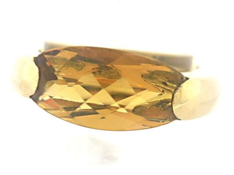 Fancy Cut Citrine Ring