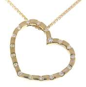Elegant 18kt Diamond Heart Necklace